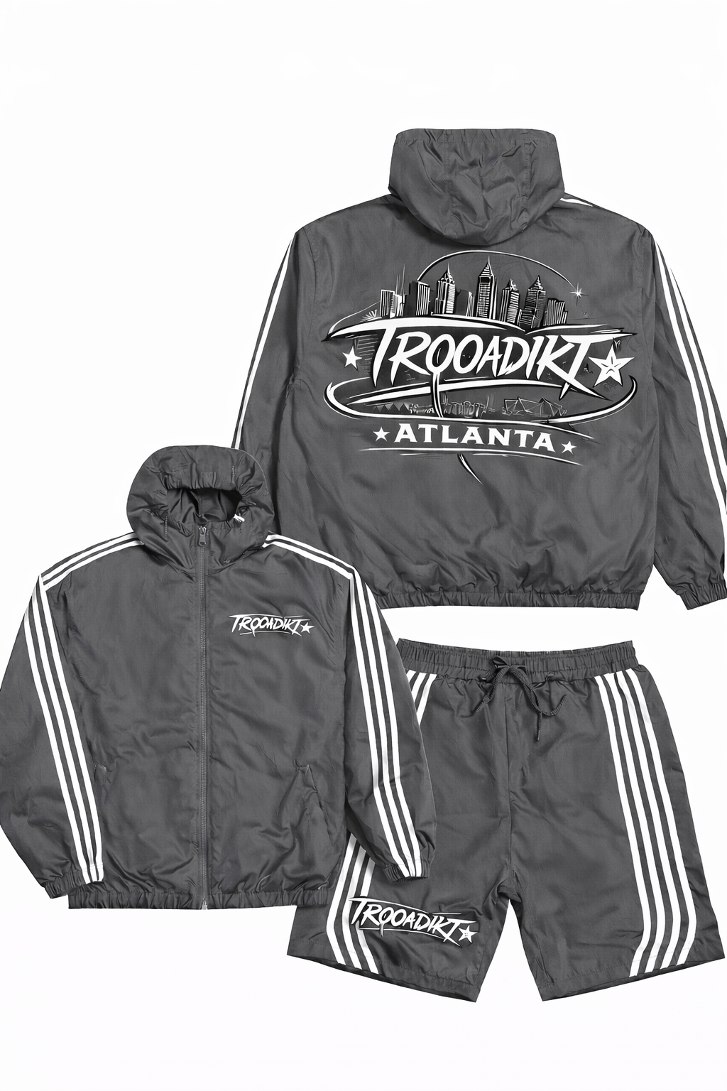 TROO ADDIKT Windbreaker Short Set