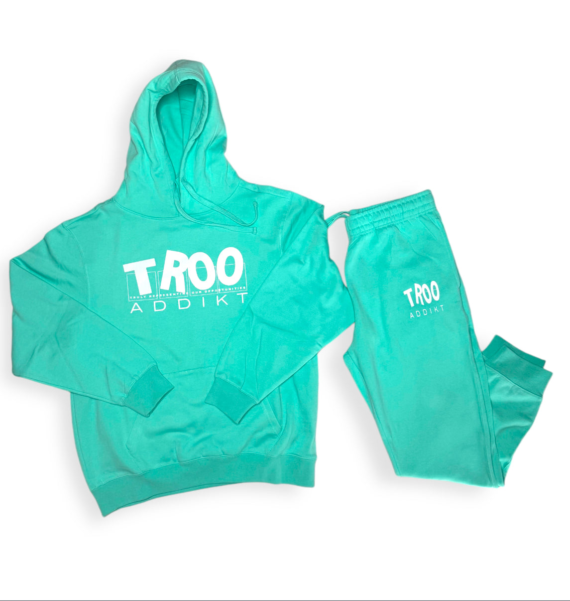 TROOADDIKT 2PC HOODIE & SWEATPANTS TRACKSUIT SET