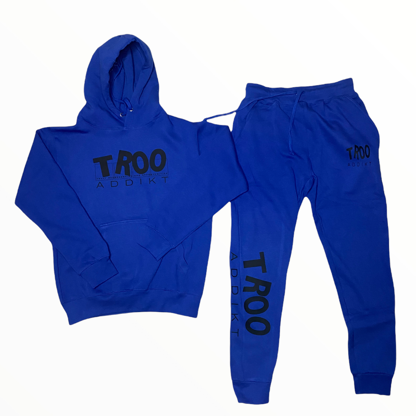 TROOADDIKT 2PC HOODIE & SWEATPANTS TRACKSUIT SET