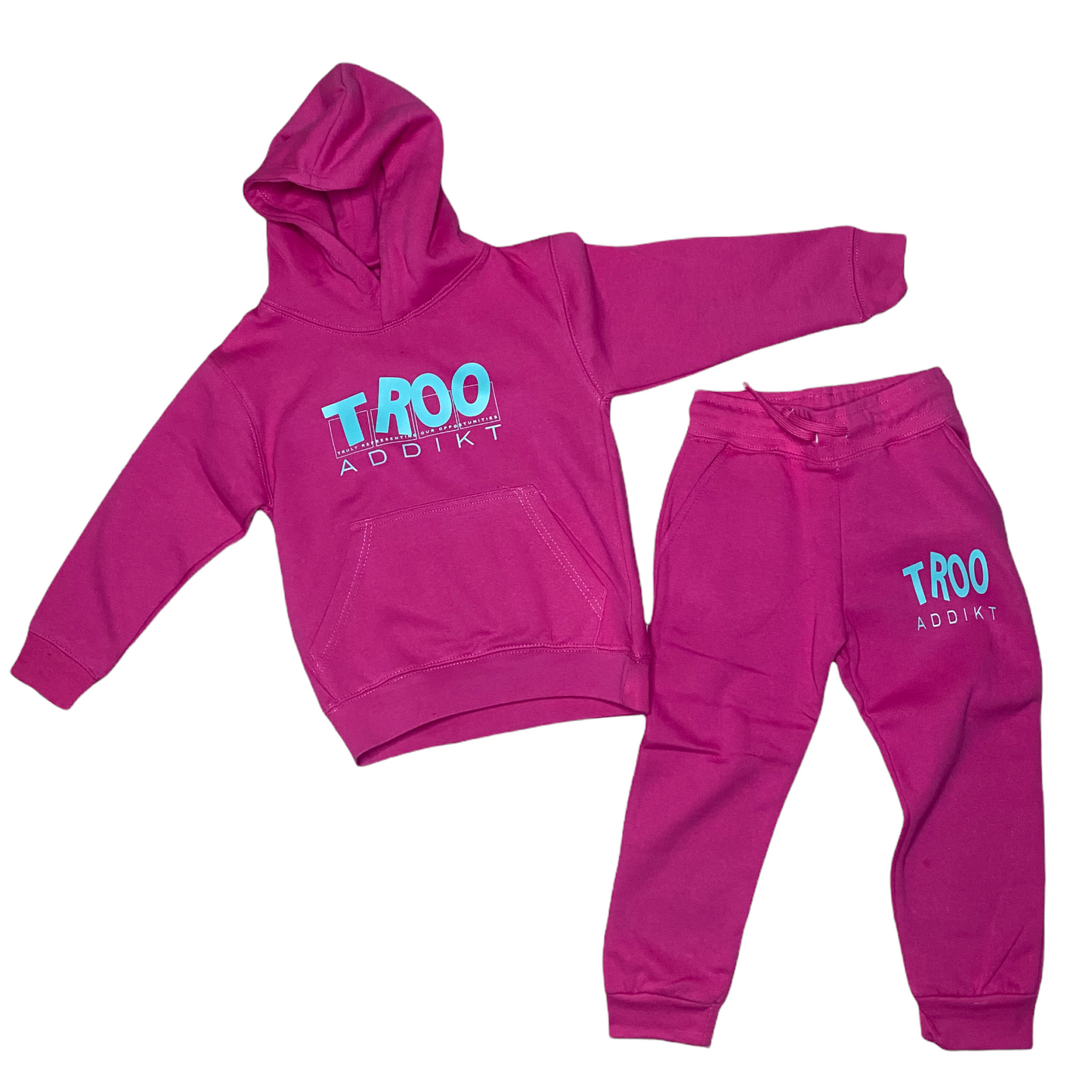 TROOADDIKT 2PC HOODIE & SWEATPANTS TRACKSUIT SET