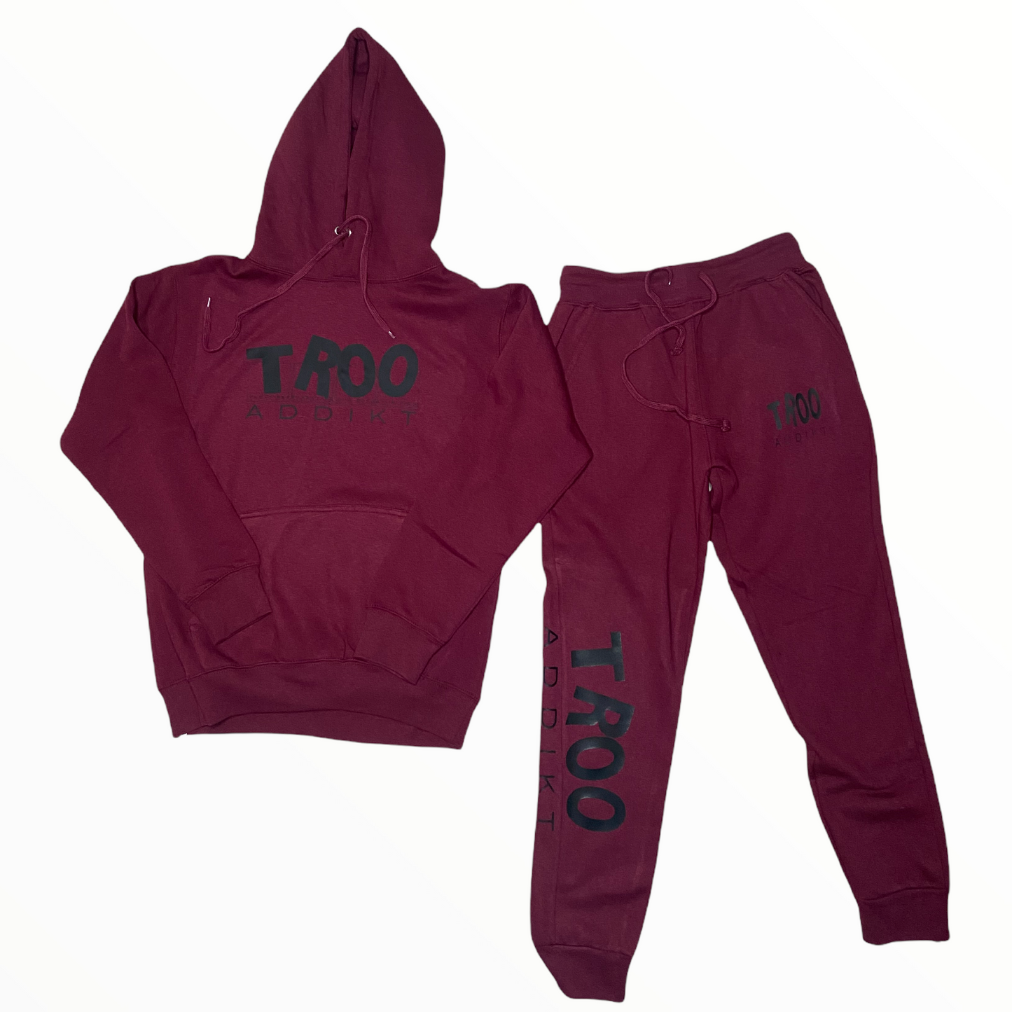 TROOADDIKT 2PC HOODIE & SWEATPANTS TRACKSUIT SET