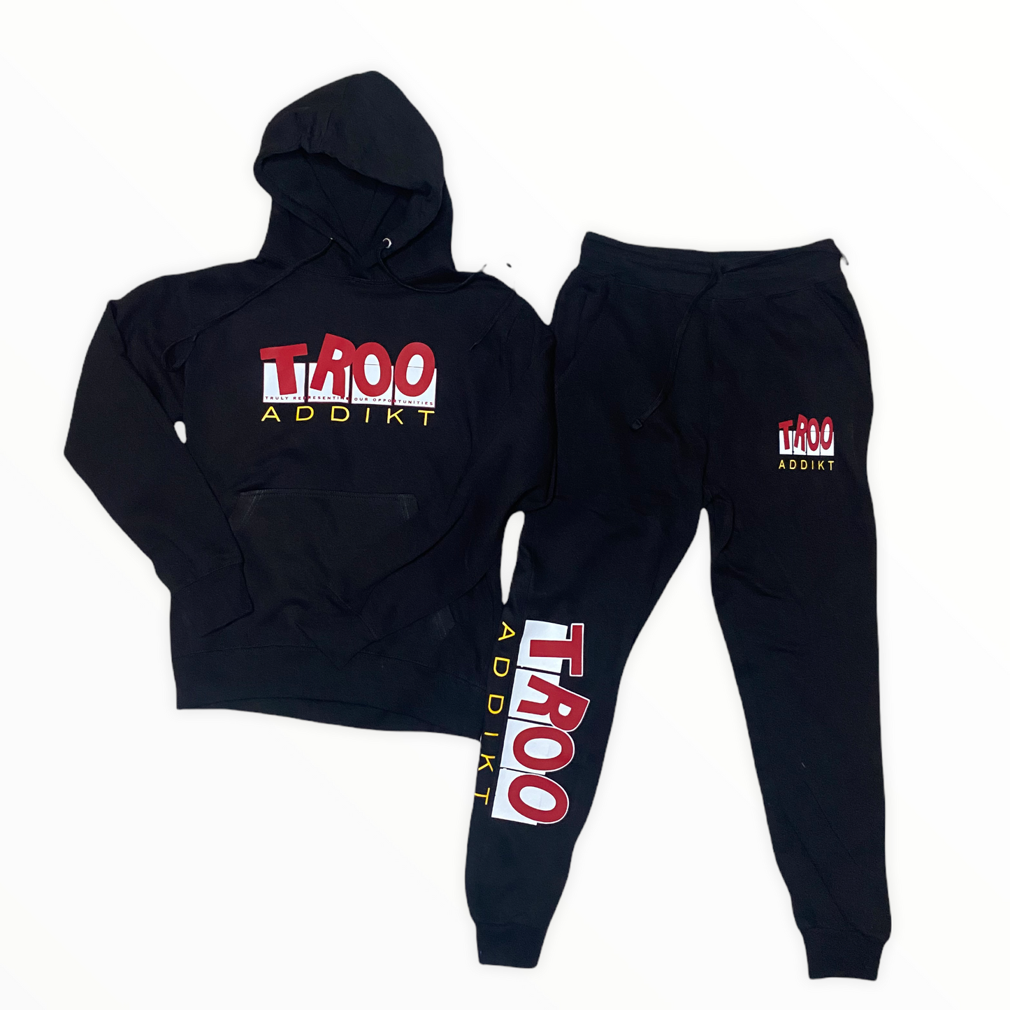 TROOADDIKT 2PC HOODIE & SWEATPANTS TRACKSUIT SET