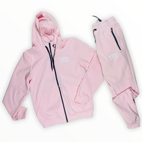 Baby pink 2025 nike tracksuit